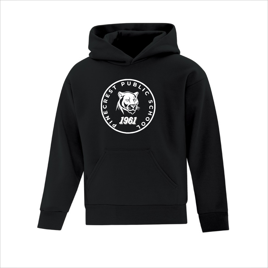 Youth Black Hoodie - Pinecrest Public School