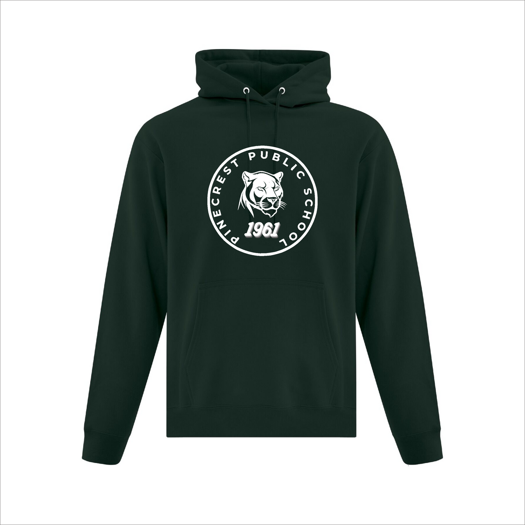 Youth Forest Green Hoodie - Pinecrest Public School