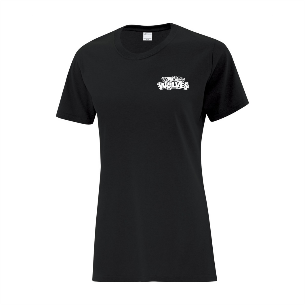 Black Women's T-Shirt - Forest Valley Elementary School